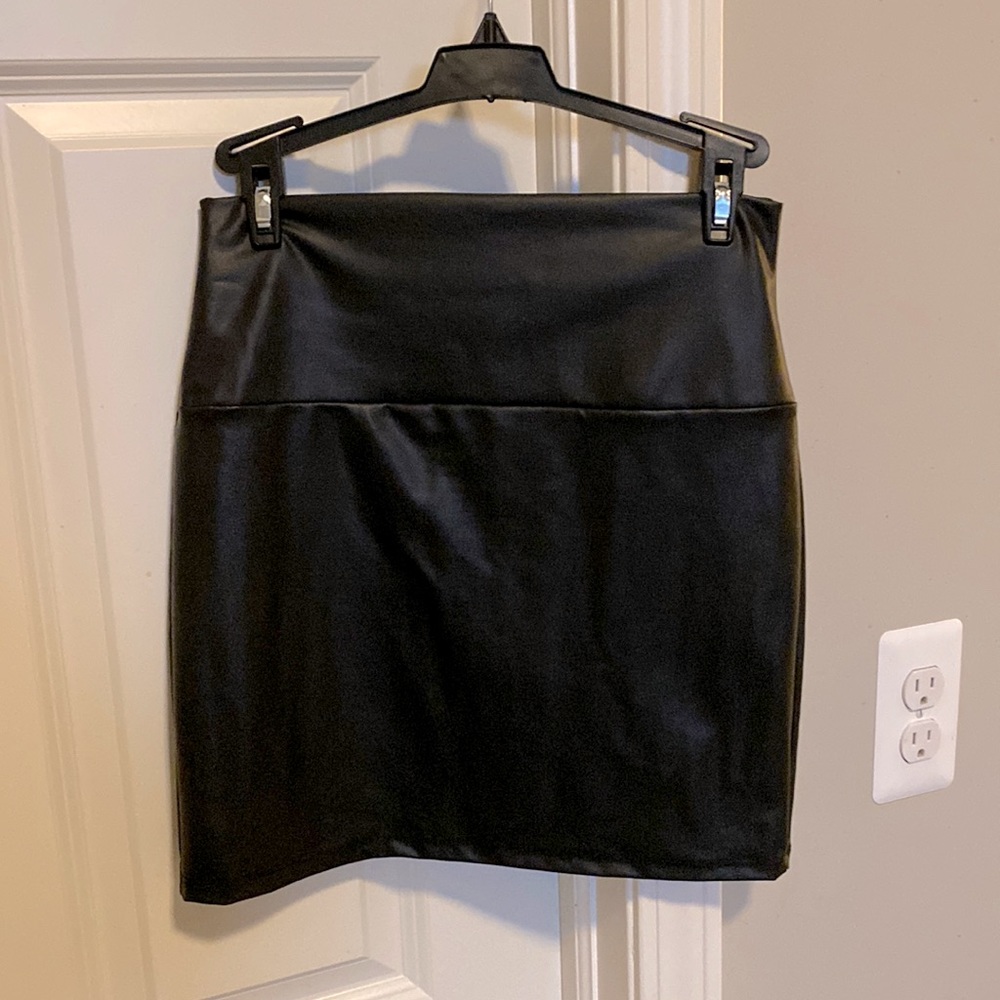Brand New with tags pleather skirt